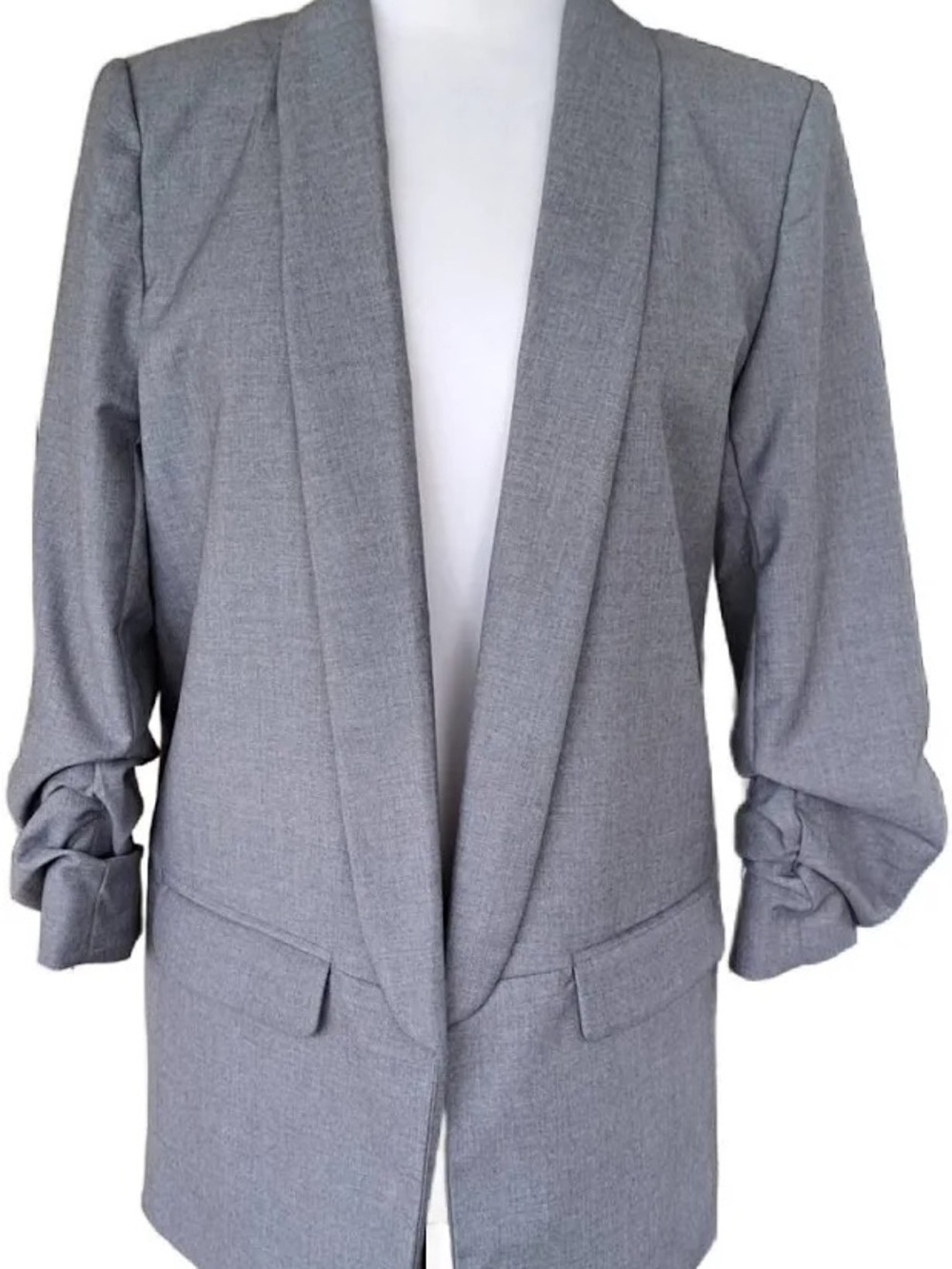 Mare mare by Anthropologie Gray Shawl-Collar Blazer Jacket